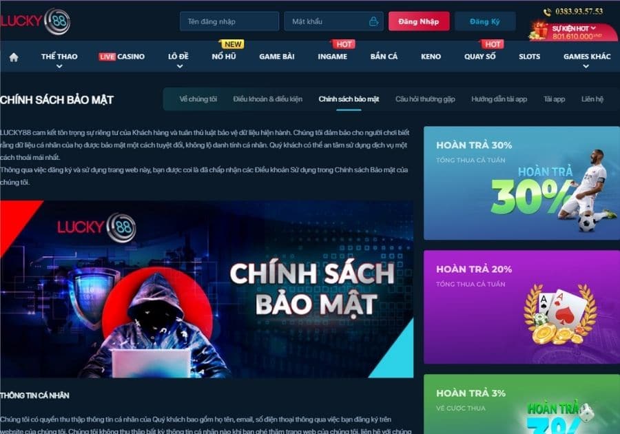 Chơi live casino Lucky88 cực kỳ an toàn